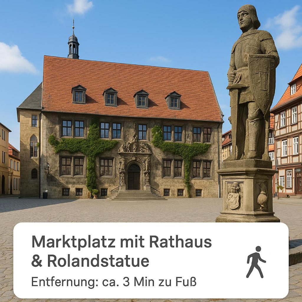 Harzer Fachwerkstube Quedlinburg Apartment ภายนอก รูปภาพ